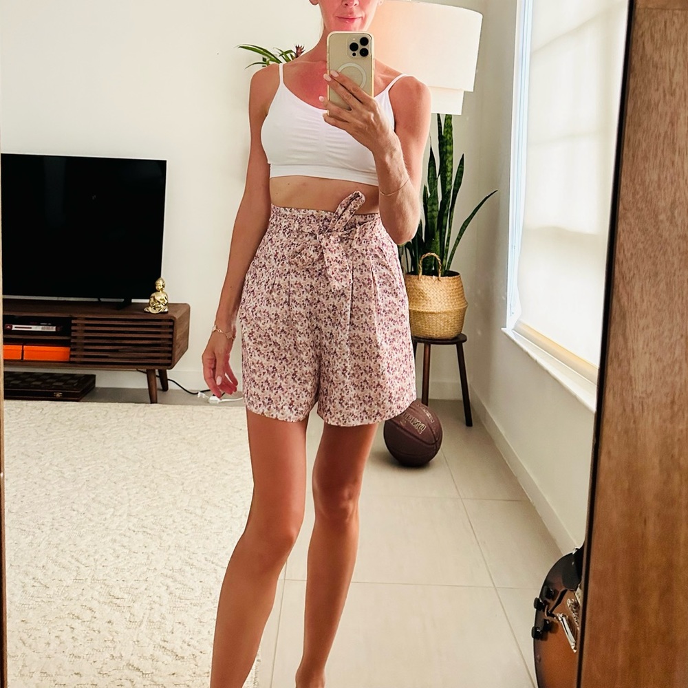 ZARA Floral Shorts